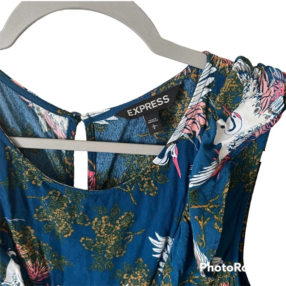 Express Floral Romper Womens Size L - Picture 2 of 4
